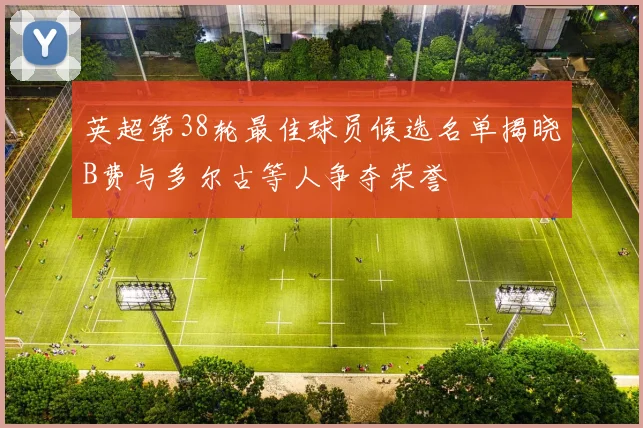 英超第38轮最佳球员候选名单揭晓B费与多尔古等人争夺荣誉